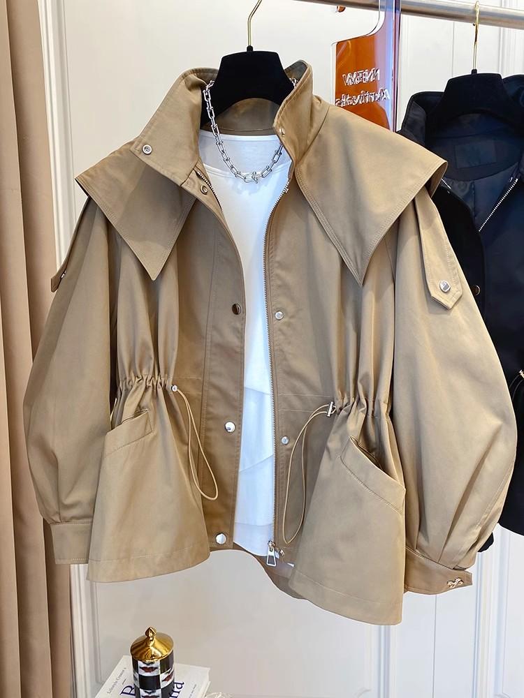 Street Fashion Korean Girl - Jaket Pendek Kasual Lengan Panjang Model