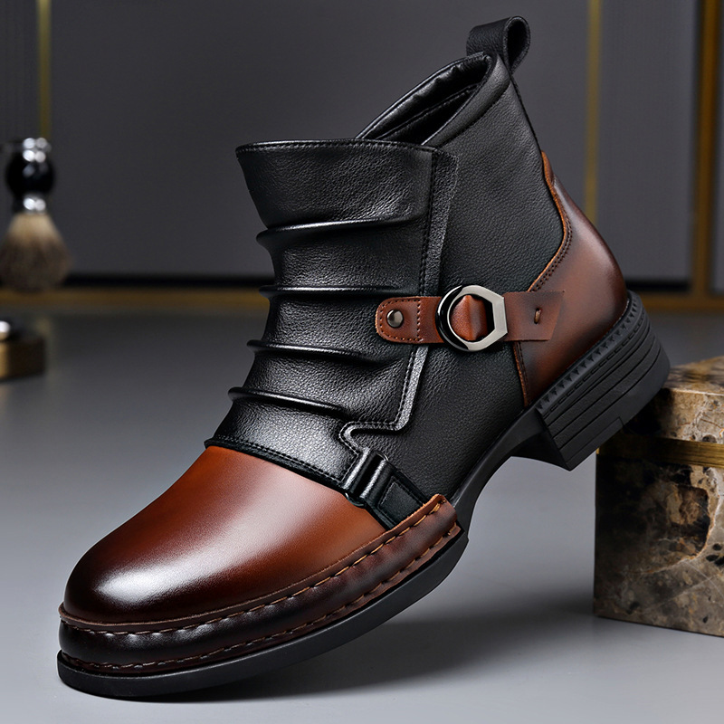 Street Fashion Style Male - Sepatu Bot Pergelangan Kaki Retro Musim