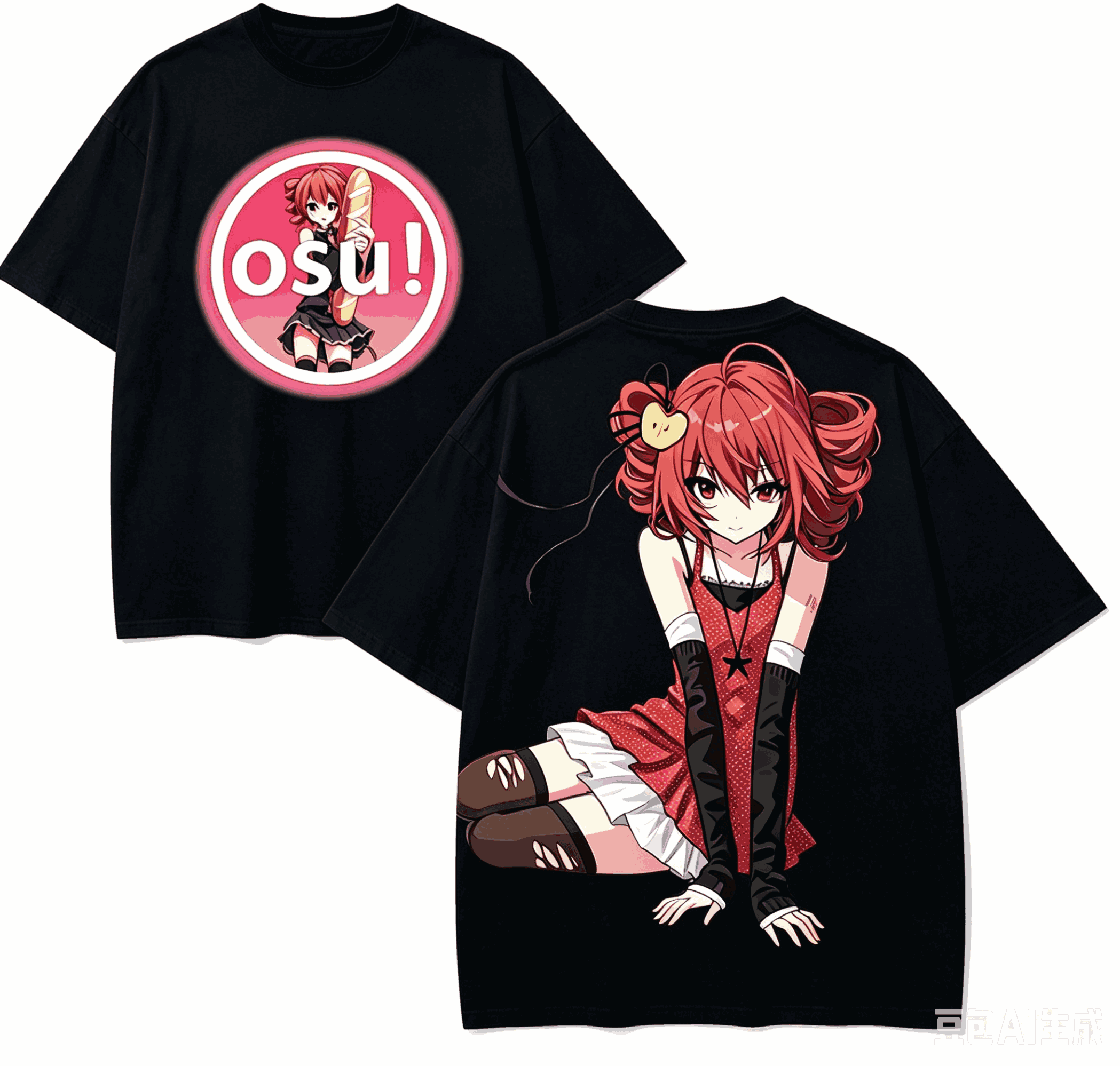 Street Fashion Model - Kaos Kasane Teto Anime Lover Harajuku