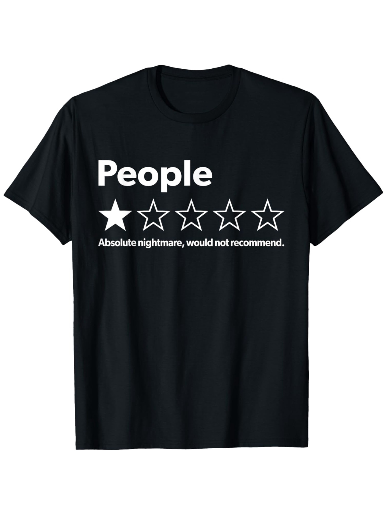 Street Fashion Reviews - Kaos Grafis Slogan Lucu 'One Star
