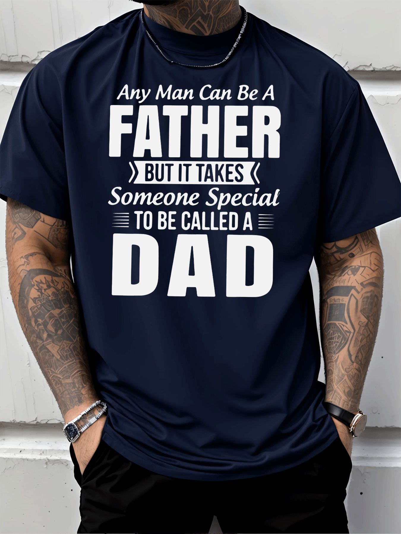 Street Fashion Quotes - Kaos Oblong Klasik dengan Sablon Kutipan