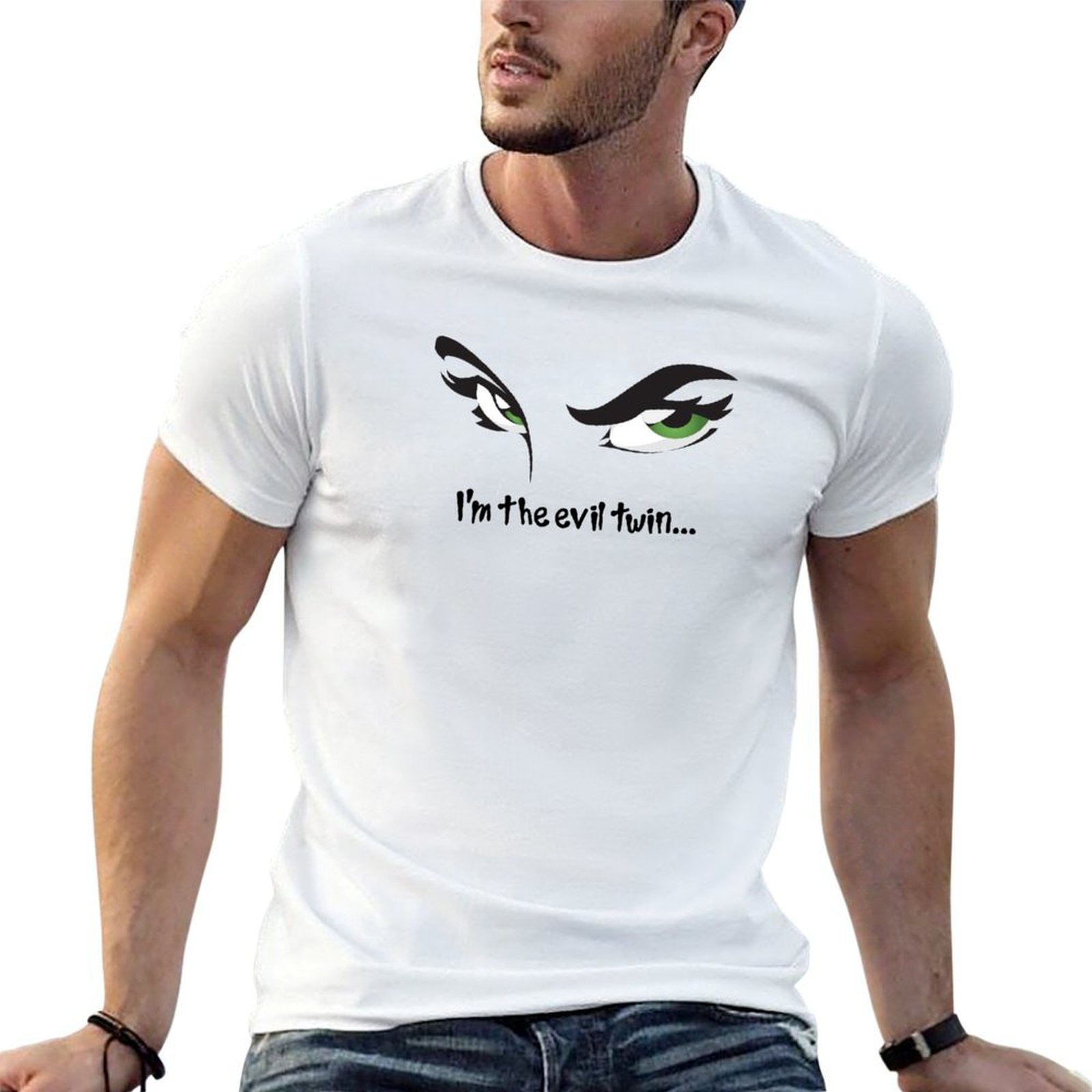 I'm The Evil Twin Funny Twins  - Street Fashion Quotes ulasan dan harga