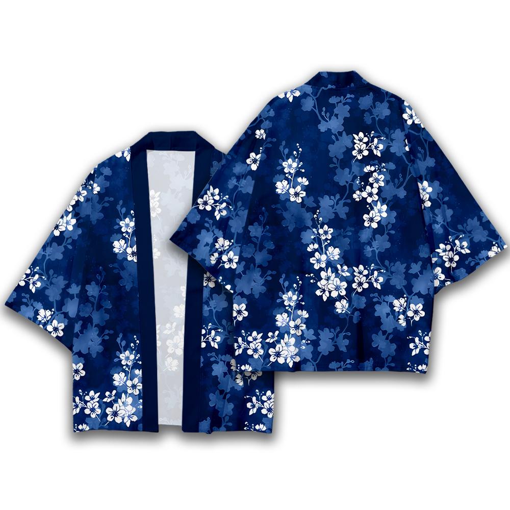 Kimono Gaya Jepang Pola Bunga  - Street Fashion Kimono ulasan dan harga