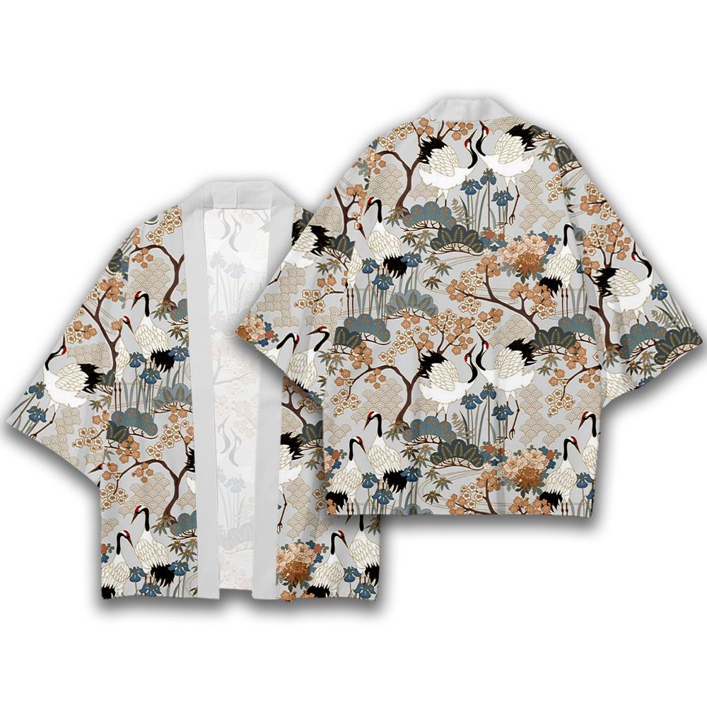 Kimono Gaya Jepang Pola Bunga  - Street Fashion Kimono ulasan dan harga