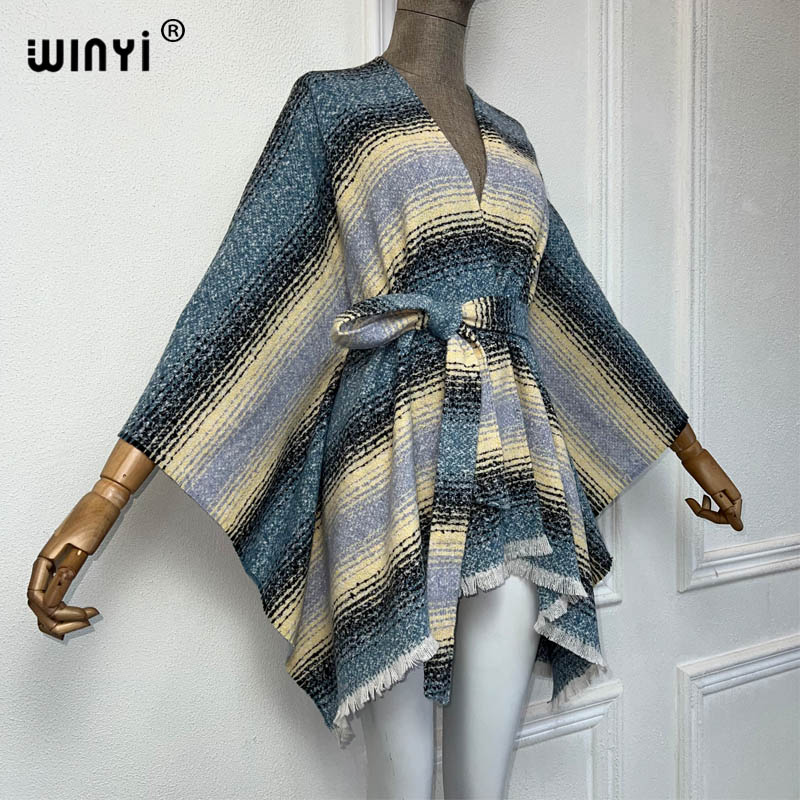 WINYI jaket musim dingin wanit - Street Fashion Kimono ulasan dan harga