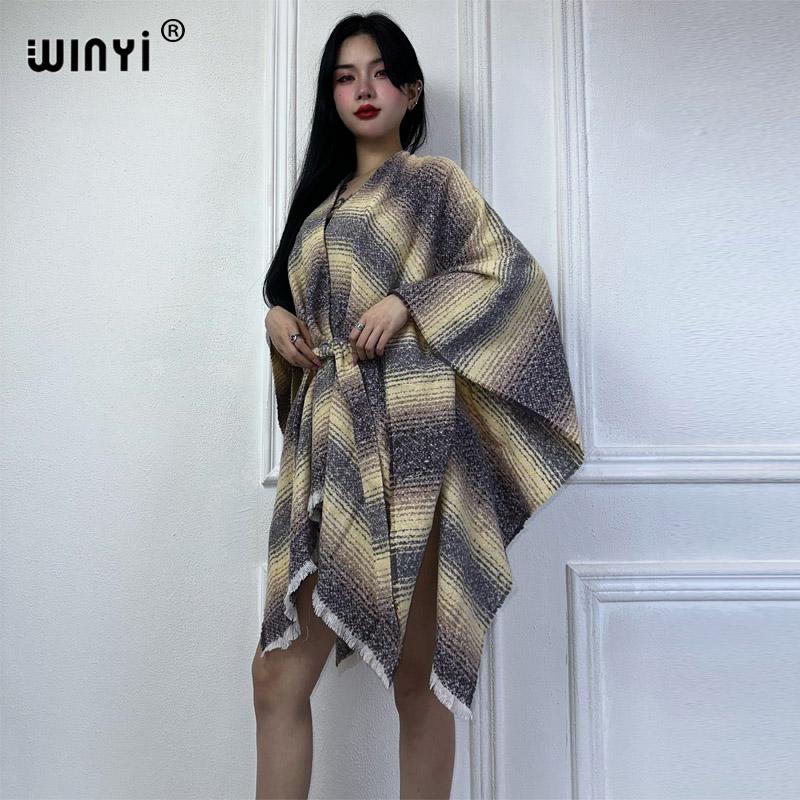 WINYI jaket musim dingin wanit - Street Fashion Kimono ulasan dan harga