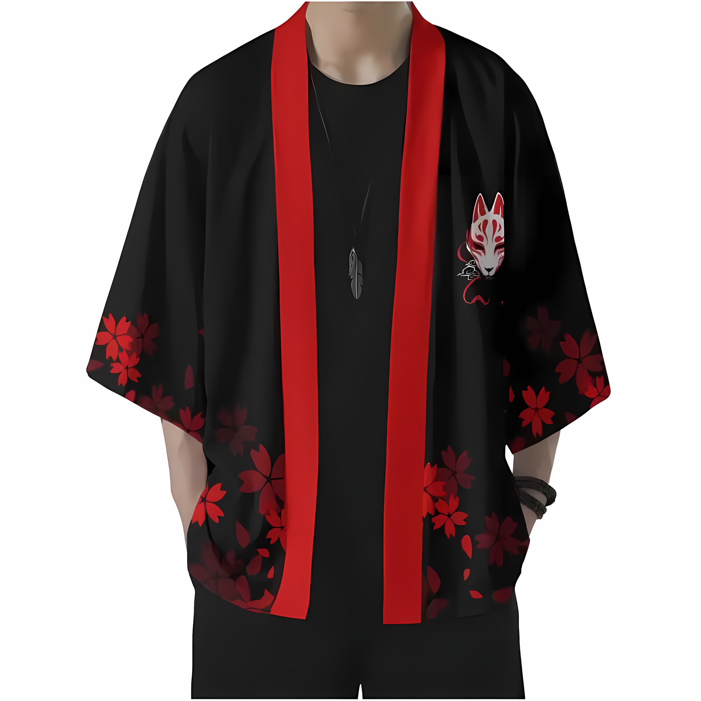 Kimono Pria Gaya Baru Musim Pa - Street Fashion Kimono ulasan dan harga