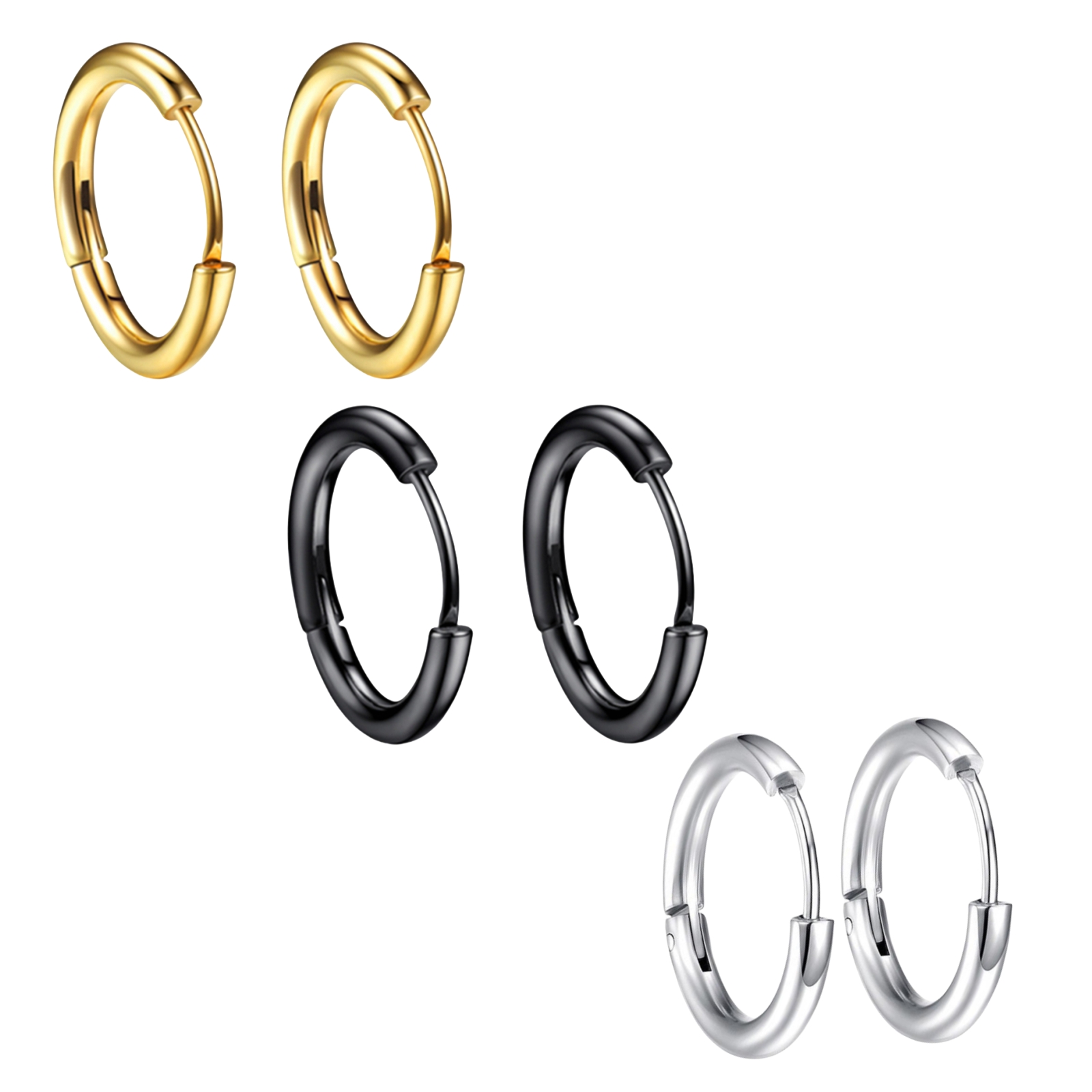 1 Pasang Anting-Anting Hoop Ti - Street Fashion Trends 2025 ulasan dan harga