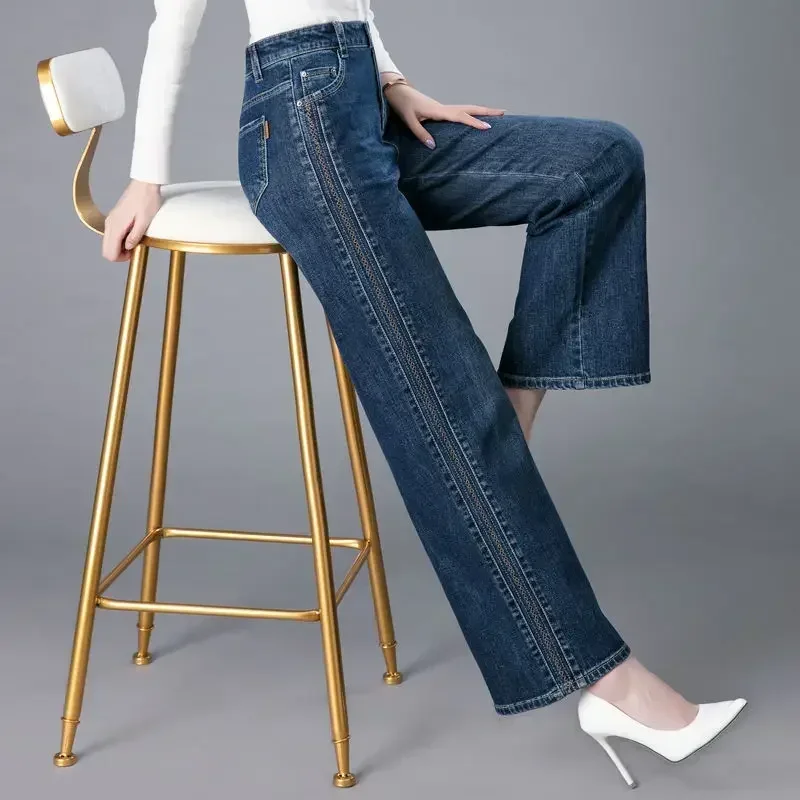 Jeans Lurus Melar Pinggang Tin - Street Fashion Reviews ulasan dan harga