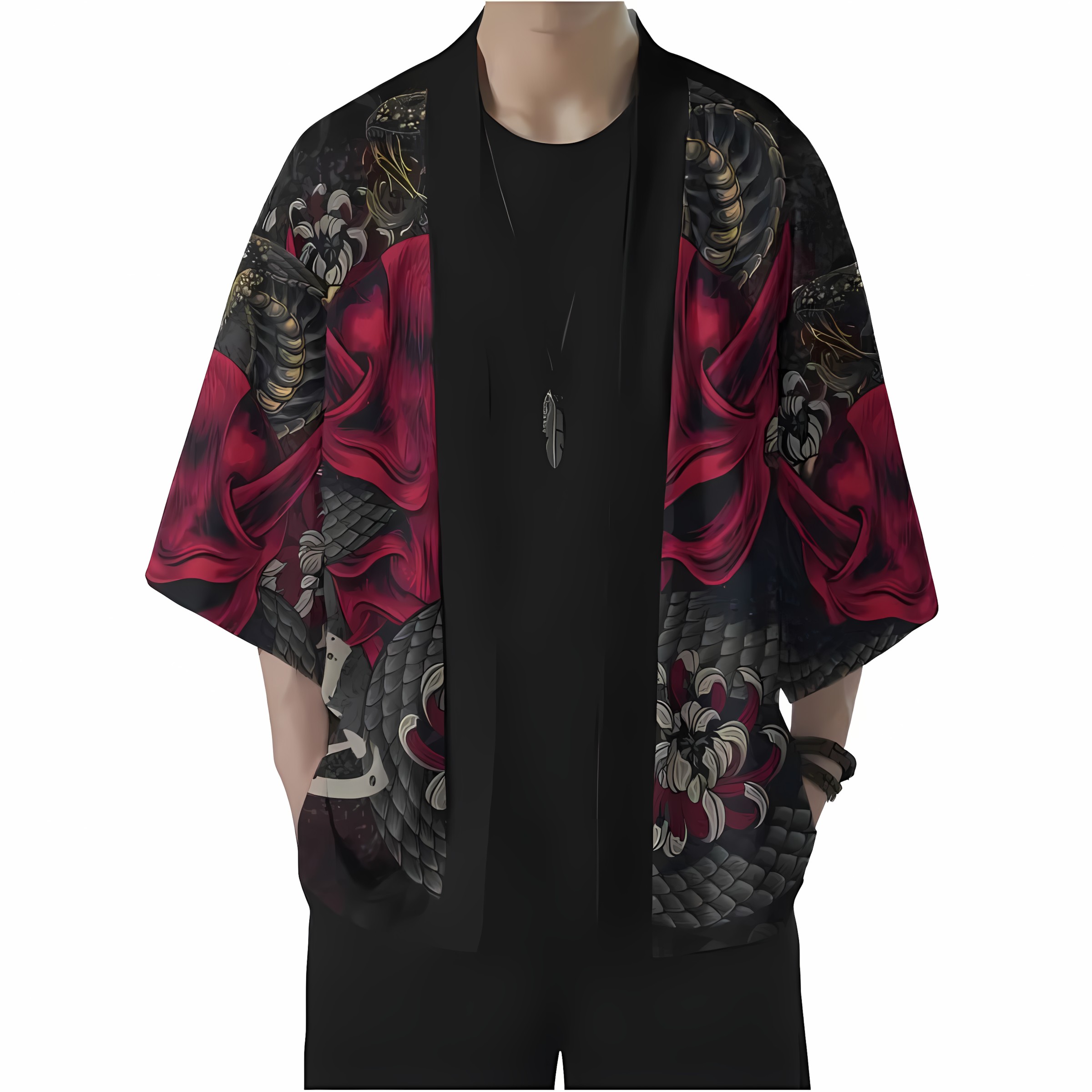 Kimono Pria Musim Panas 2026 d - Street Fashion Kimono ulasan dan harga