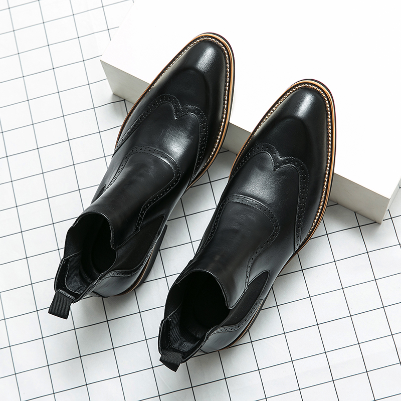 Sepatu bot kulit lunak untuk p - Street Fashion Style Male ulasan dan harga
