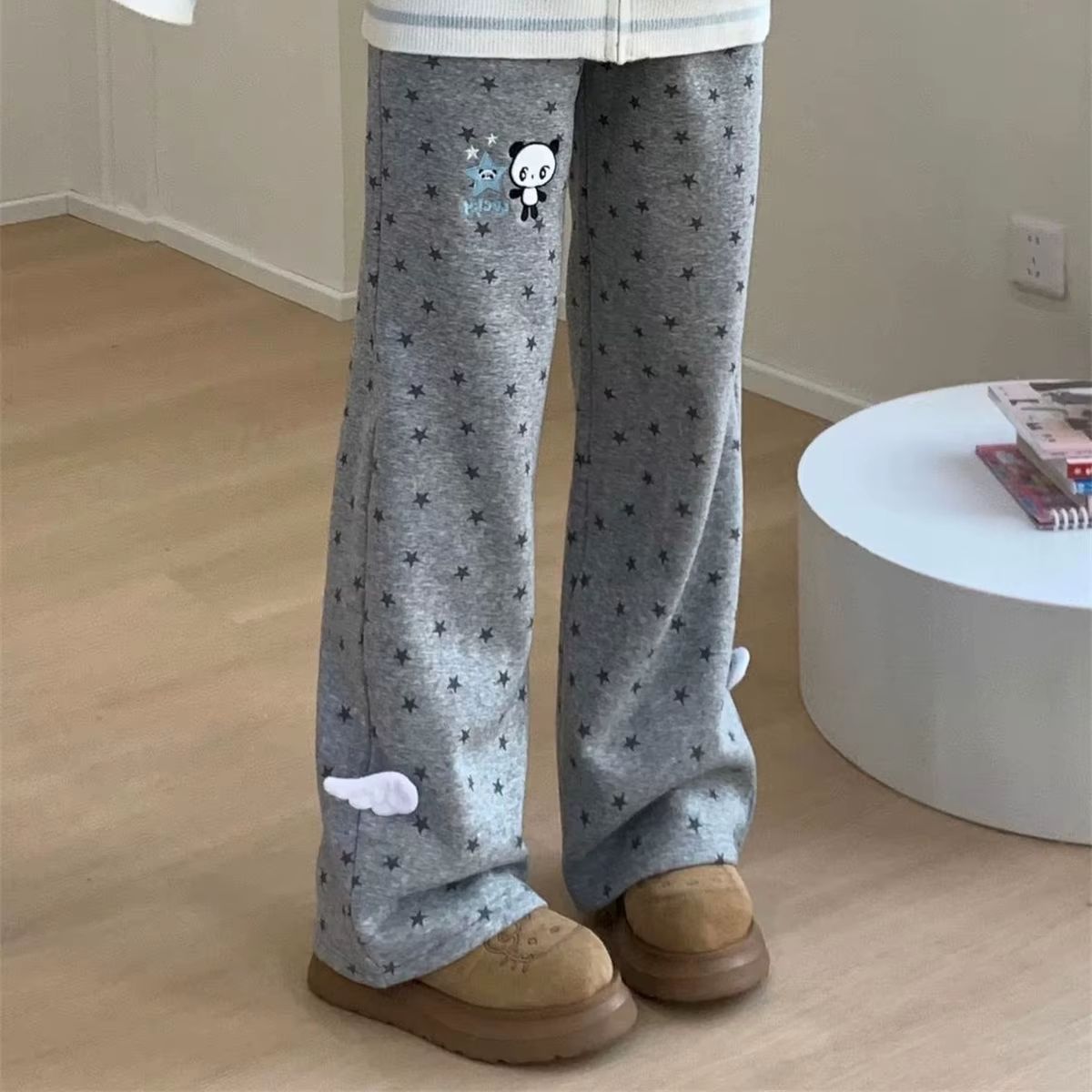 Celana Panjang Wanita Model Fl - Street Fashion Korean Girl ulasan dan harga
