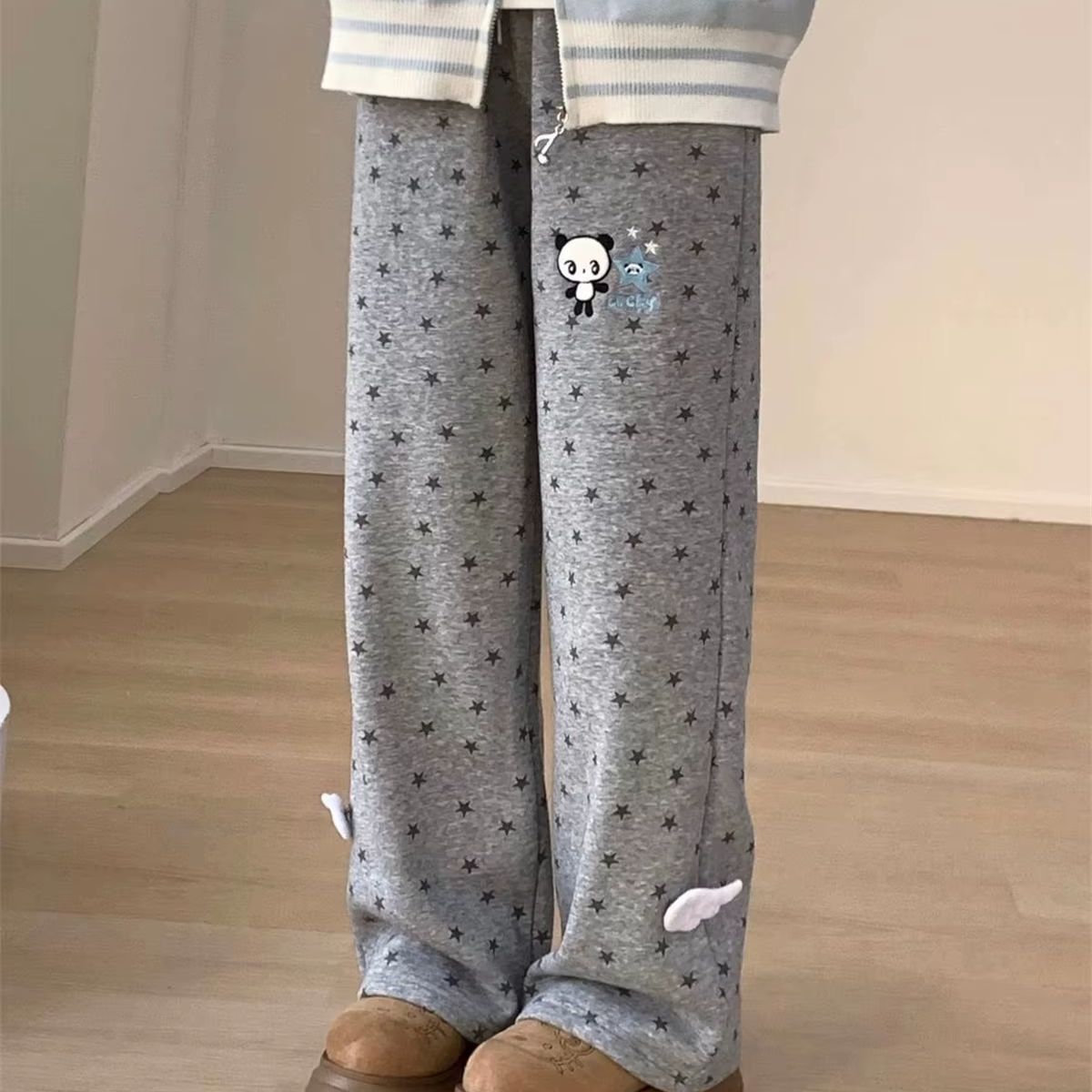Celana Panjang Wanita Model Fl - Street Fashion Korean Girl ulasan dan harga