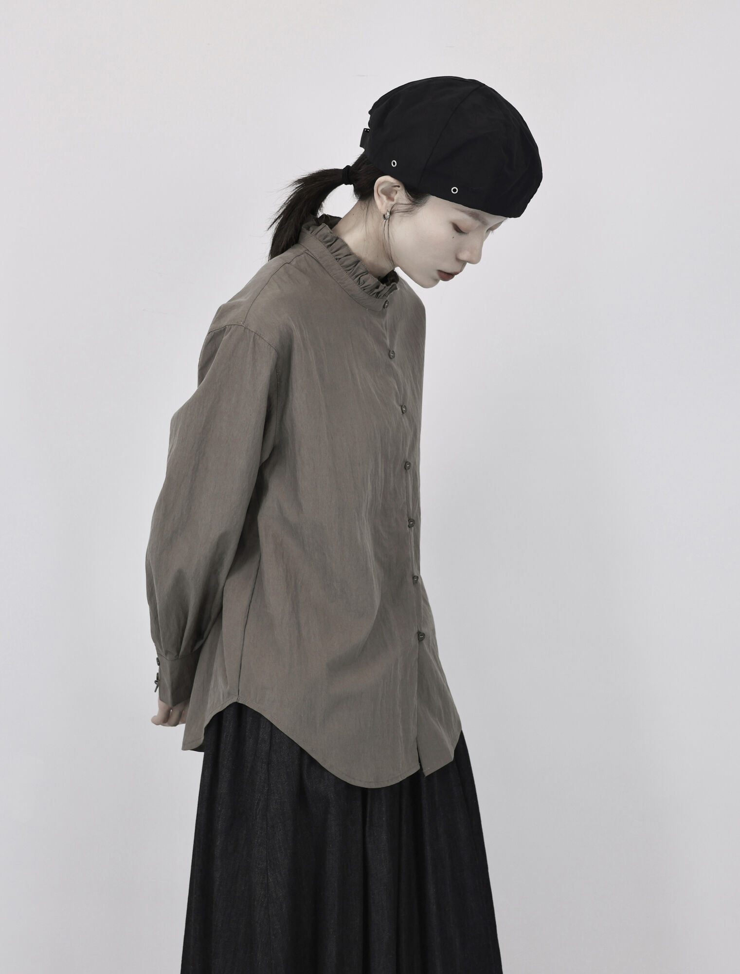 UMI MAO Yamamoto Kemeja Berkan - Street Fashion In Japanese ulasan dan harga