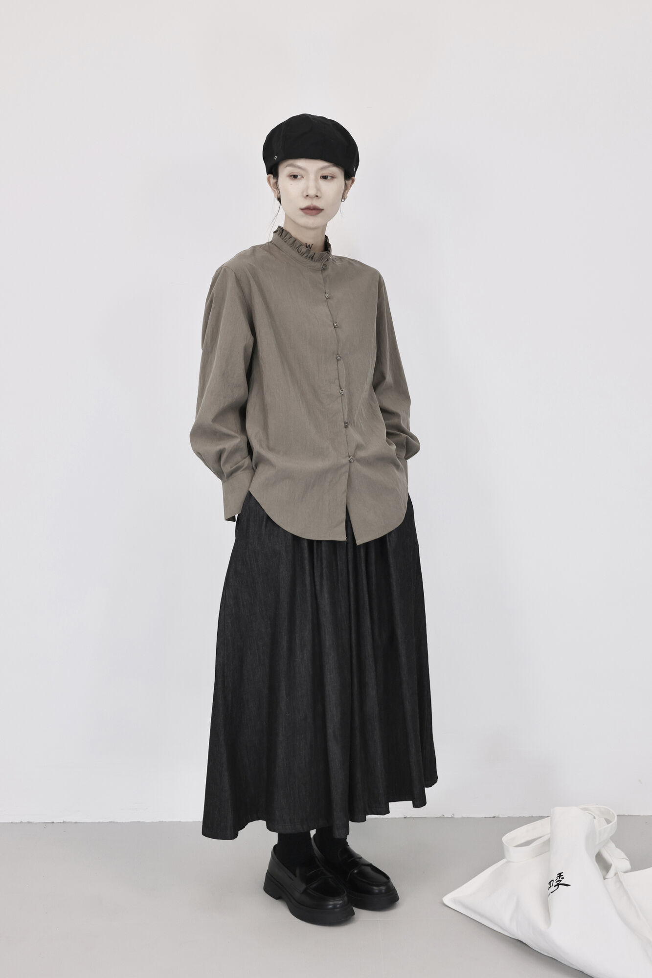 UMI MAO Yamamoto Kemeja Berkan - Street Fashion In Japanese ulasan dan harga