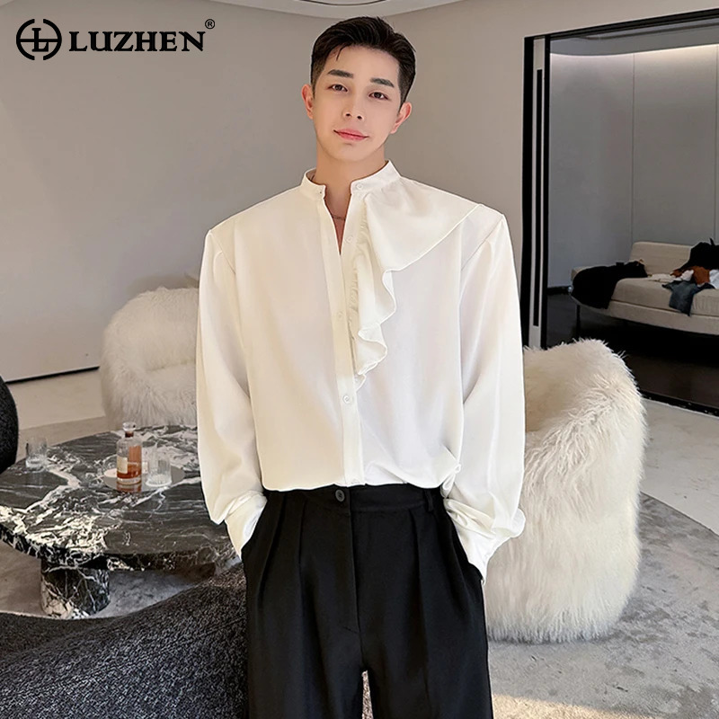 LUZHEN Design Kemeja Lengan Pa - Street Fashion Reviews ulasan dan harga