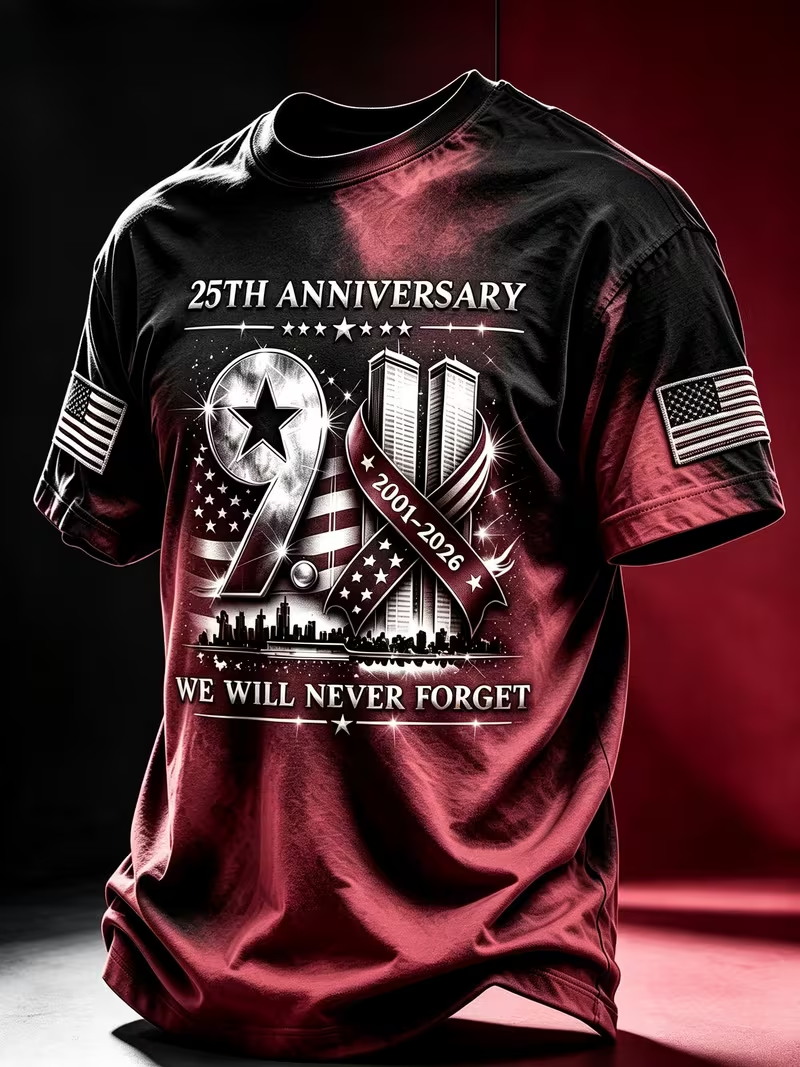 Kaos Ulang Tahun 25 Tahun 911  - Street Fashion Usa ulasan dan harga
