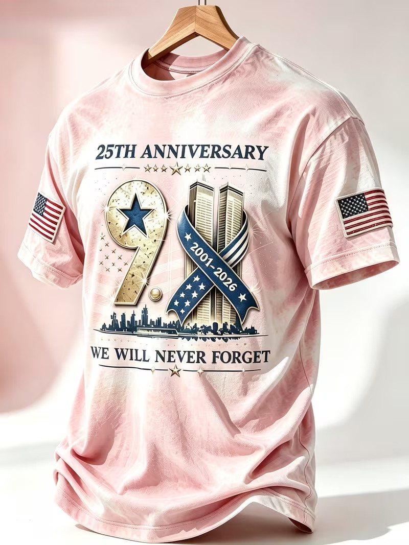 Kaos Ulang Tahun 25 Tahun 911  - Street Fashion Usa ulasan dan harga