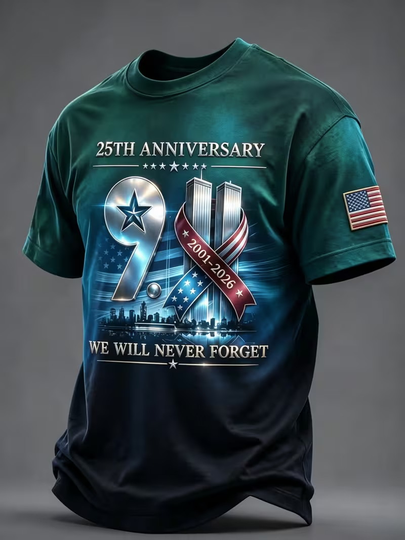 Kaos Ulang Tahun 25 Tahun 911  - Street Fashion Usa ulasan dan harga