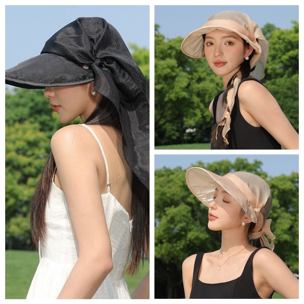 Topi Baseball Berhias Syal Gay - Street Fashion Korean Girl ulasan dan harga
