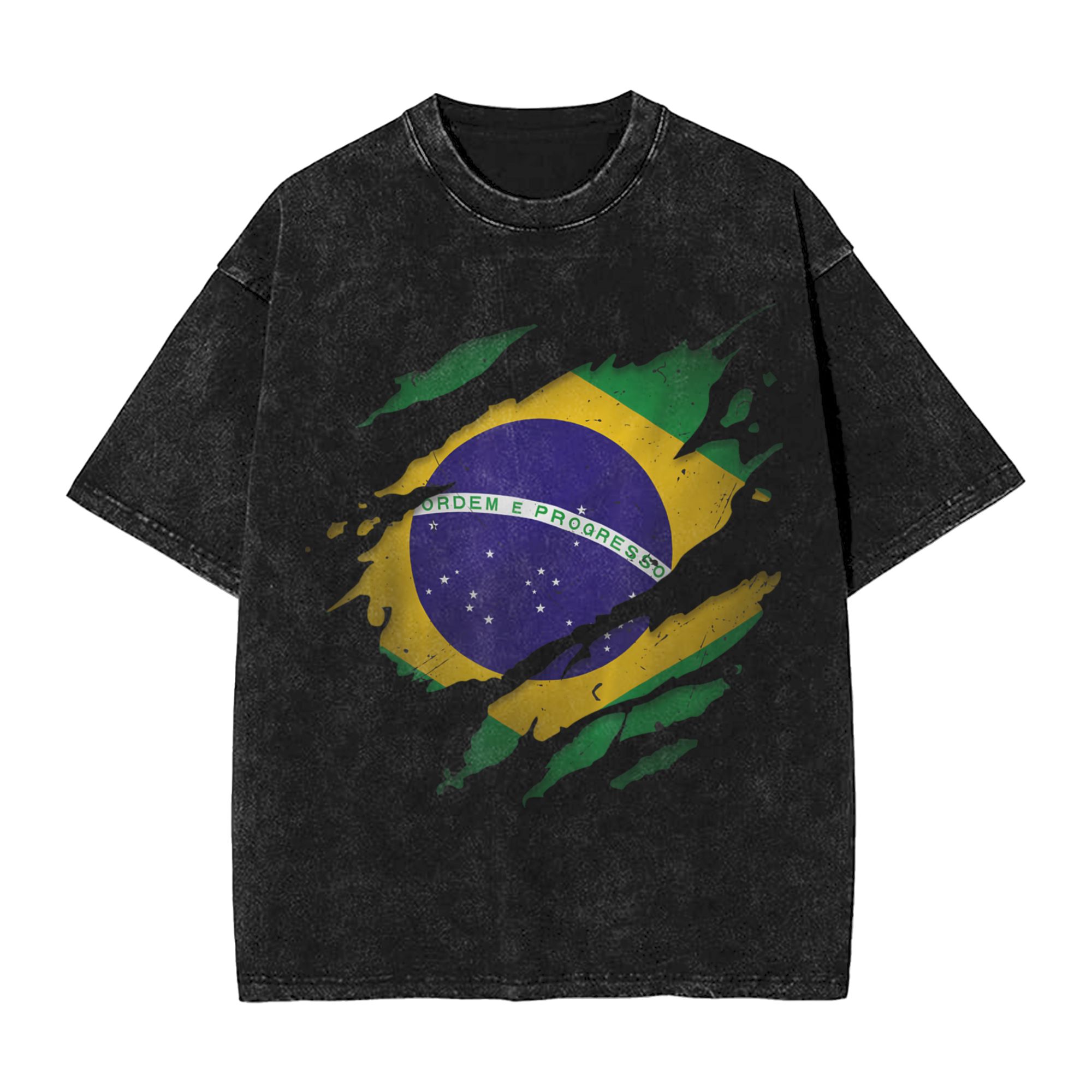 Kaus Oblong Bendera Brasil Bra - Street Fashion Brazil ulasan dan harga